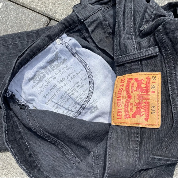 Levi’s 569 black denim jeans - size 32 x 32 - Picture 9 of 12